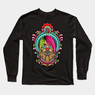 Zodiac VIRGO Pop Art Series Long Sleeve T-Shirt